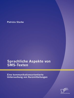 cover image of Sprachliche Aspekte von SMS-Texten